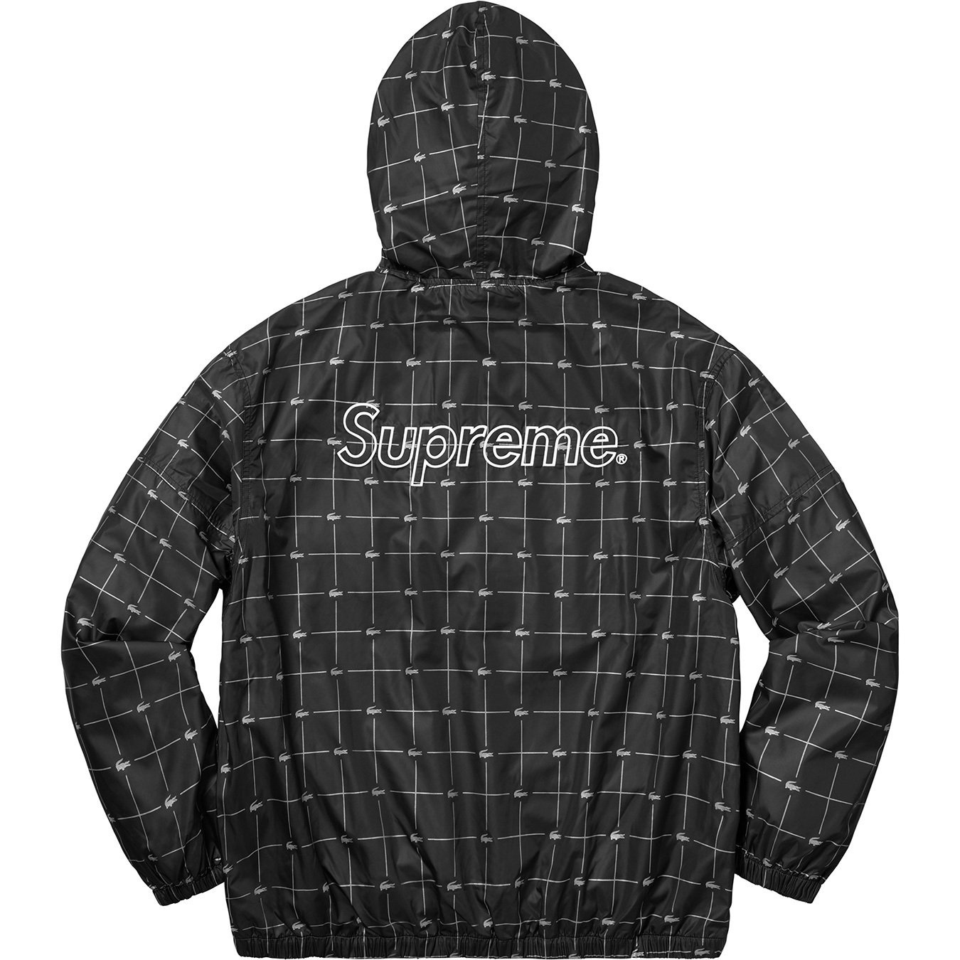 Supreme®/LACOSTE Reflective Grid Nylon Anorak view 9